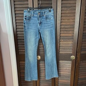 American Eagle Outfitters Low Rise Kick Boot Jeans Size 8